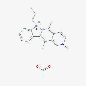 molecular formula C23H28N2O2 B056705 2-Methyl-6-propylellipticinium acetate CAS No. 114752-50-0