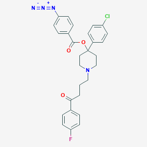 molecular formula C28H26ClFN4O3 B056706 Haloperidol 4-azidobenzoate CAS No. 117345-85-4