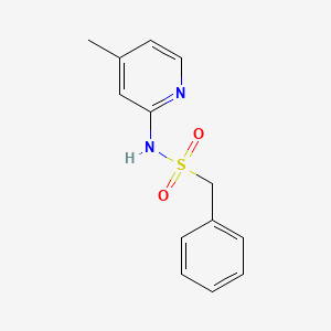 molecular formula C13H14N2O2S B5670612 N-(4-methylpyridin-2-yl)-1-phenylmethanesulfonamide 