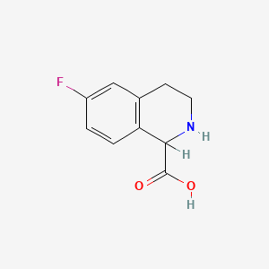 molecular formula C10H10FNO2 B567066 6-Fluoro-1,2,3,4-tetrahydroisoquinoline-1-carboxylic acid CAS No. 1260641-86-8