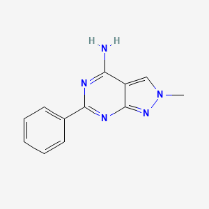 2-methyl-6-phenyl-2H-pyrazolo[3,4-d]pyrimidin-4-amine