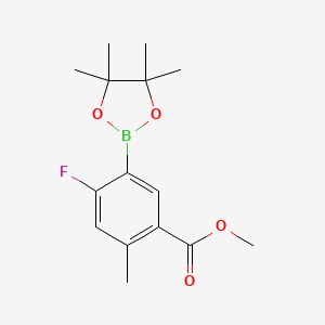 Methyl 4-fluoro-2-methyl-5-(4,4,5,5-tetramethyl-1,3,2-dioxaborolan-2-yl)benzoate