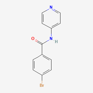 molecular formula C12H9BrN2O B5670777 Benzamide, 4-bromo-N-4-pyridinyl- CAS No. 14547-77-4