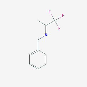 molecular formula C10H10F3N B056708 N-benzyl-1,1,1-trifluoropropan-2-imine CAS No. 119561-23-8
