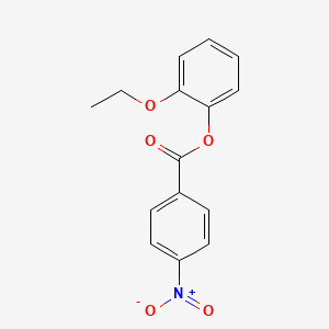 molecular formula C15H13NO5 B5670944 (2-Ethoxyphenyl) 4-nitrobenzoate 