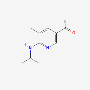 molecular formula C10H14N2O B567115 6-(Isopropylamino)-5-methylnicotinaldehyde CAS No. 1355215-44-9