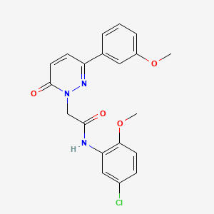 molecular formula C20H18ClN3O4 B5671174 N-(5-chloro-2-methoxyphenyl)-2-(3-(3-methoxyphenyl)-6-oxopyridazin-1(6H)-yl)acetamide 