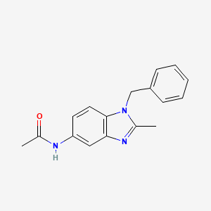 molecular formula C17H17N3O B5671227 N-(1-BENZYL-2-METHYL-1,3-BENZODIAZOL-5-YL)ACETAMIDE 