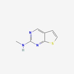 molecular formula C7H7N3S B567128 N-methylthieno[2,3-d]pyrimidin-2-amine CAS No. 1263282-74-1