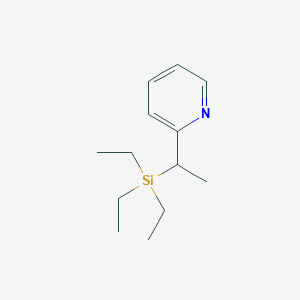 molecular formula C13H23NSi B056713 2-(1-Triethylsilylethyl)pyridine CAS No. 113948-60-0