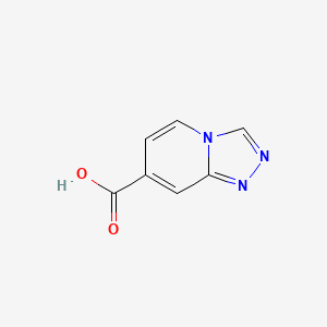 B567131 [1,2,4]Triazolo[4,3-A]pyridine-7-carboxylic acid CAS No. 1234616-66-0