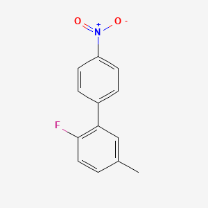 molecular formula C13H10FNO2 B567134 4-Fluoro-3-(4-nitrophenyl)toluene CAS No. 1373232-66-6
