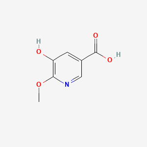molecular formula C7H7NO4 B567136 5-Hydroxy-6-methoxynicotinic acid CAS No. 1256787-06-0