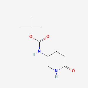 molecular formula C10H18N2O3 B567141 tert-Butyl (6-oxopiperidin-3-yl)carbamate CAS No. 1245646-80-3