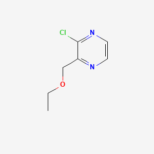 molecular formula C7H9ClN2O B567143 2-Chloro-3-(ethoxymethyl)pyrazine CAS No. 1289388-23-3