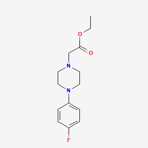 molecular formula C14H19FN2O2 B5671490 Ethyl 2-[4-(4-fluorophenyl)piperazin-1-yl]acetate 