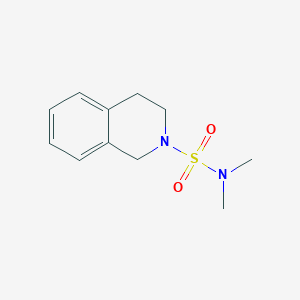 molecular formula C11H16N2O2S B5671532 N,N-DIMETHYL-1,2,3,4-TETRAHYDROISOQUINOLINE-2-SULFONAMIDE 