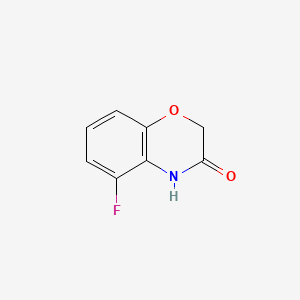 molecular formula C8H6FNO2 B567157 5-Fluoro-2H-benzo[b][1,4]oxazin-3(4H)-one CAS No. 1221502-66-4