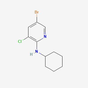5-Bromo-3-chloro-N-cyclohexylpyridin-2-amine