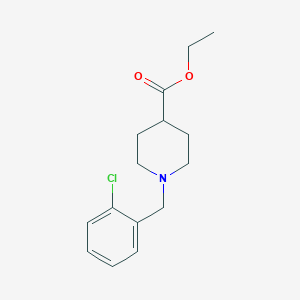 molecular formula C15H20ClNO2 B5671697 Ethyl 1-[(2-chlorophenyl)methyl]piperidine-4-carboxylate 