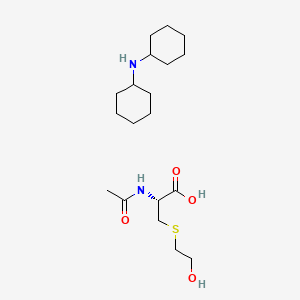 molecular formula C19H36N2O4S B567176 N-Acetyl-S-(2-hydroxyethyl)-L-cysteine Dicyclohexylammonium Salt CAS No. 1331896-18-4