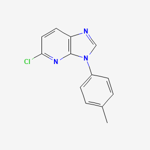 molecular formula C13H10ClN3 B567183 5-chloro-3-p-tolyl-3H-imidazo[4,5-b]pyridine CAS No. 1206676-07-4