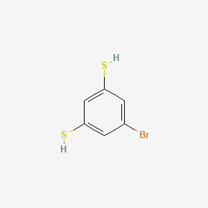 molecular formula C6H5BrS2 B567184 5-Bromo-1,3-benzenedithiol CAS No. 1219501-75-3