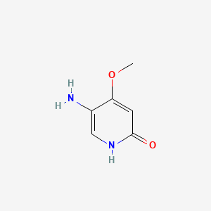 molecular formula C6H8N2O2 B567199 5-Amino-4-methoxypyridin-2-ol CAS No. 1309379-09-6