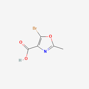 molecular formula C5H4BrNO3 B567202 5-Bromo-2-methyloxazole-4-carboxylic acid CAS No. 1209573-86-3