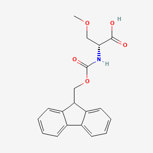 molecular formula C19H19NO5 B567204 Fmoc-O-甲基-D-丝氨酸 CAS No. 1279032-69-7