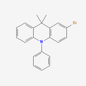 molecular formula C21H18BrN B567205 2-Bromo-9,9-dimethyl-10-phenyl-9,10-dihydroacridine CAS No. 1319720-64-3