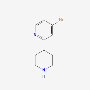 4-Bromo-2-(piperidin-4-yl)pyridine