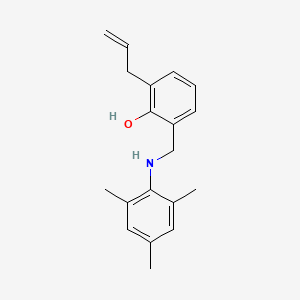 molecular formula C19H23NO B5672112 2-Prop-2-enyl-6-[(2,4,6-trimethylanilino)methyl]phenol 