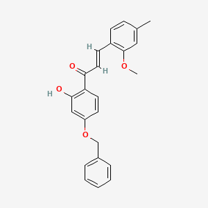 (E)-1-(4-(Benzyloxy)-2-hydroxyphenyl)-3-(2-methoxy-4-methylphenyl)prop-2-en-1-one