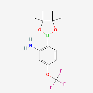 2-(4,4,5,5-Tetramethyl-1,3,2-dioxaborolan-2-yl)-5-(trifluoromethoxy)aniline