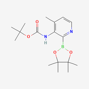 tert-Butyl (4-methyl-2-(4,4,5,5-tetramethyl-1,3,2-dioxaborolan-2-yl)pyridin-3-yl)carbamate