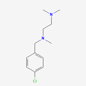 molecular formula C12H19ClN2 B5672342 N'-[(4-chlorophenyl)methyl]-N,N,N'-trimethylethane-1,2-diamine 