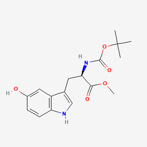 molecular formula C17H22N2O5 B567238 (R)-N-Boc-5-hydroxy-trp-ome CAS No. 1234880-33-1