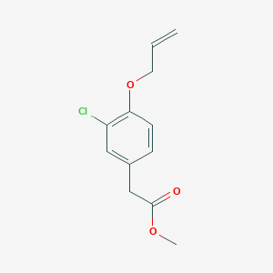 molecular formula C12H13ClO3 B056724 Methyl [4-(allyloxy)-3-chlorophenyl]acetate CAS No. 23918-07-2