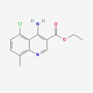 Ethyl 4-amino-5-chloro-8-methylquinoline-3-carboxylate