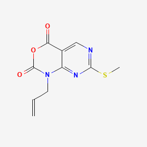 molecular formula C10H9N3O3S B567245 1-Allyl-7-(methylthio)-1H-pyrimido[4,5-D][1,3]oxazine-2,4-dione CAS No. 1253791-06-8