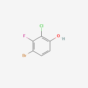 molecular formula C6H3BrClFO B567246 4-Bromo-2-chloro-3-fluorophenol CAS No. 1233026-52-2