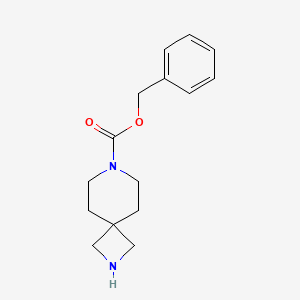 molecular formula C15H20N2O2 B567247 Benzyl 2,7-diazaspiro[3.5]nonane-7-carboxylate CAS No. 1227456-96-3