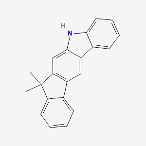 molecular formula C21H17N B567248 7,7-Dimethyl-5,7-dihydroindeno[2,1-b]carbazole CAS No. 1257220-47-5