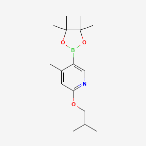 2-Isobutoxy-4-methyl-5-(4,4,5,5-tetramethyl-[1,3,2]dioxaborolan-2-yl)pyridine