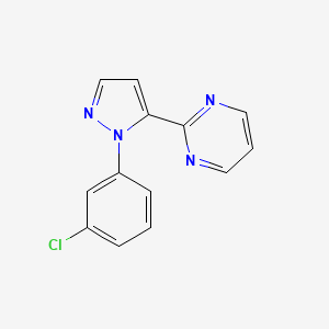 2-(1-(3-chlorophenyl)-1H-pyrazol-5-yl)pyrimidine