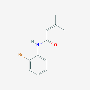 molecular formula C11H12BrNO B5672584 N-(2-bromophenyl)-3-methylbut-2-enamide CAS No. 102804-45-5