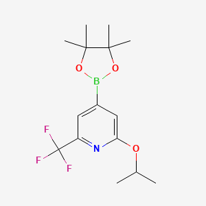 2-Isopropoxy-4-(4,4,5,5-tetramethyl-1,3,2-dioxaborolan-2-yl)-6-(trifluoromethyl)pyridine