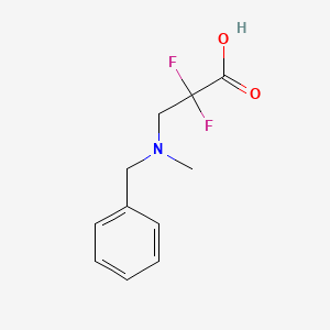 3-[Benzyl(methyl)amino]-2,2-difluoropropanoic Acid