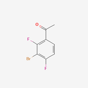 molecular formula C8H5BrF2O B567270 1-(3-Bromo-2,4-difluorophenyl)ethanone CAS No. 1210824-63-7